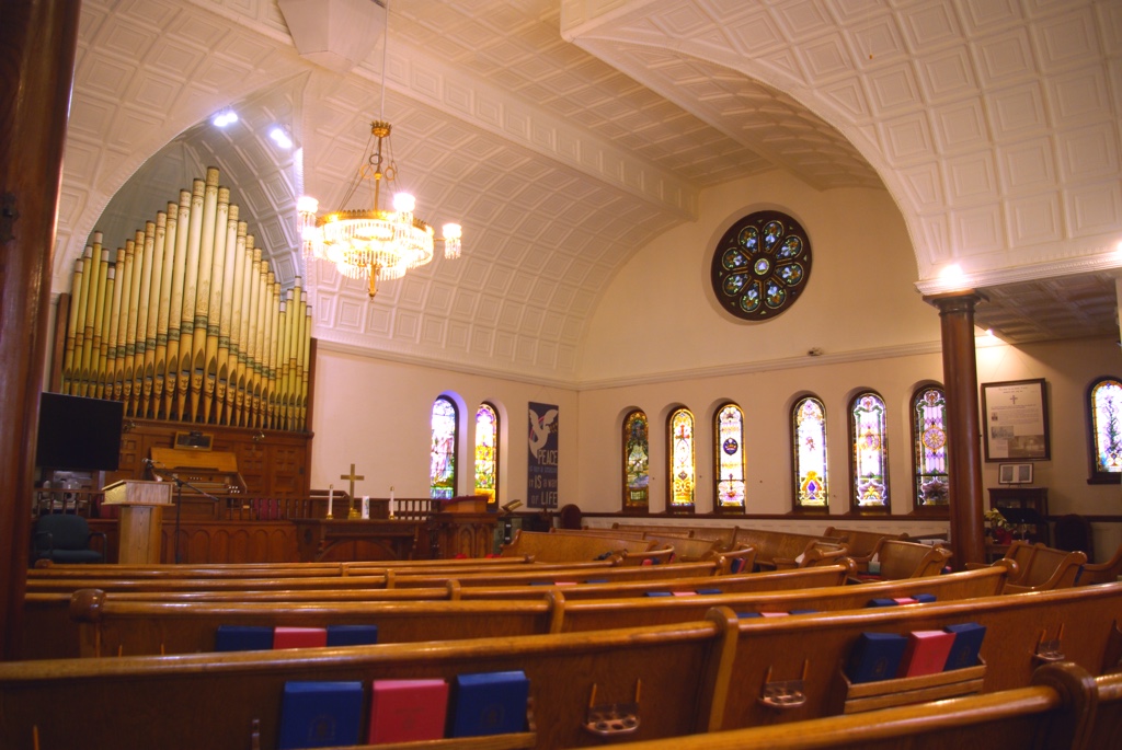 Interior of the church