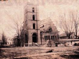 The Church under construction in 1900