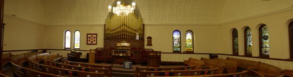 The Church sanctuary as it appears today